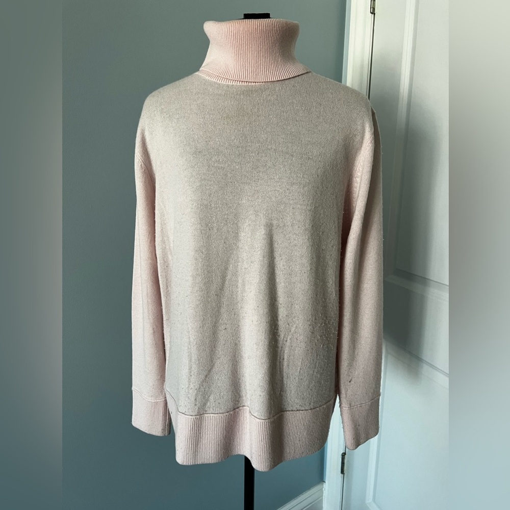 Women's merino wool and cashmere Pink Sweater